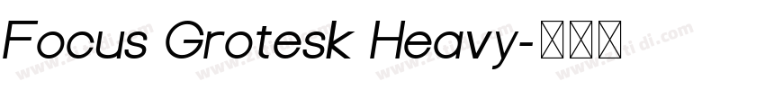 Focus Grotesk Heavy字体转换